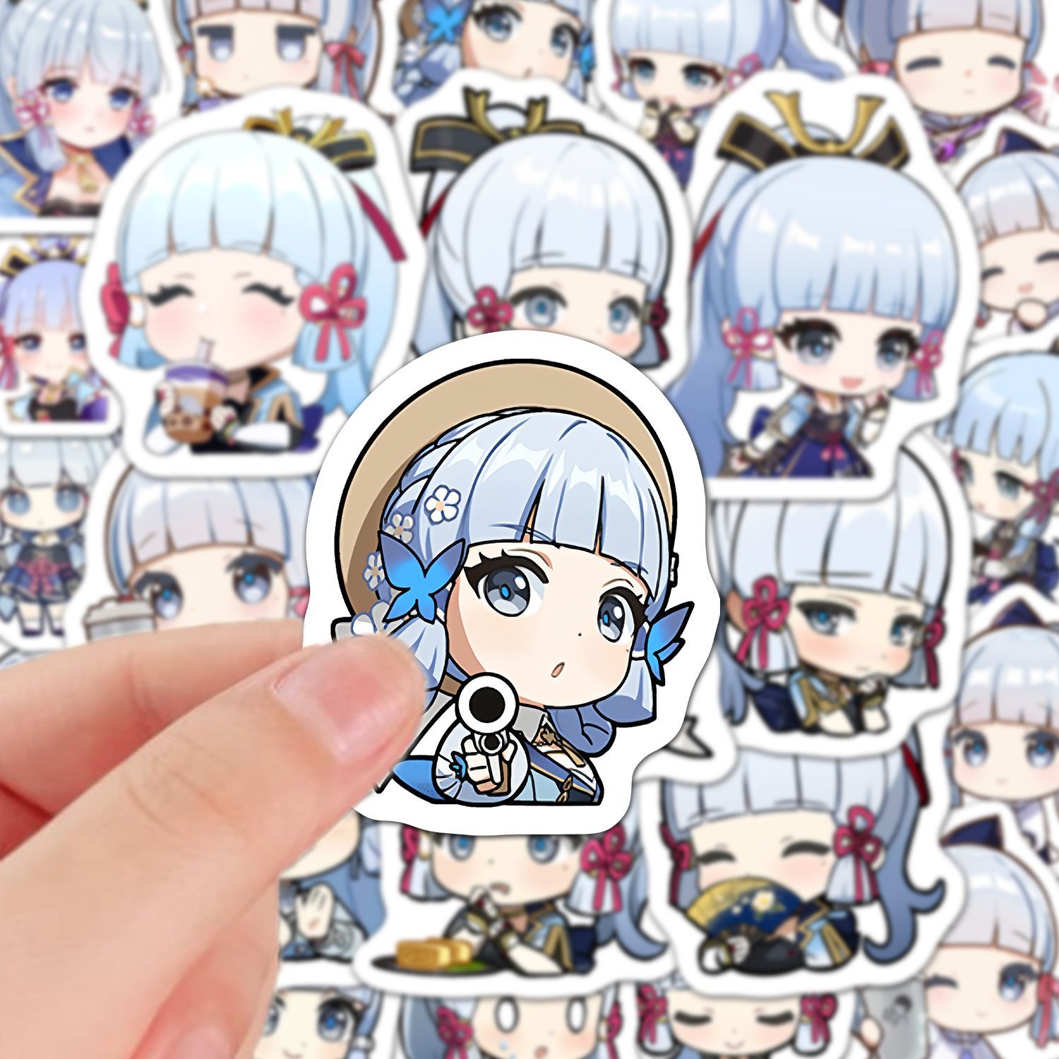 Laptop Accessories For Students - Kamisato Ayaka 60Pcs Genshin Impact Anime
