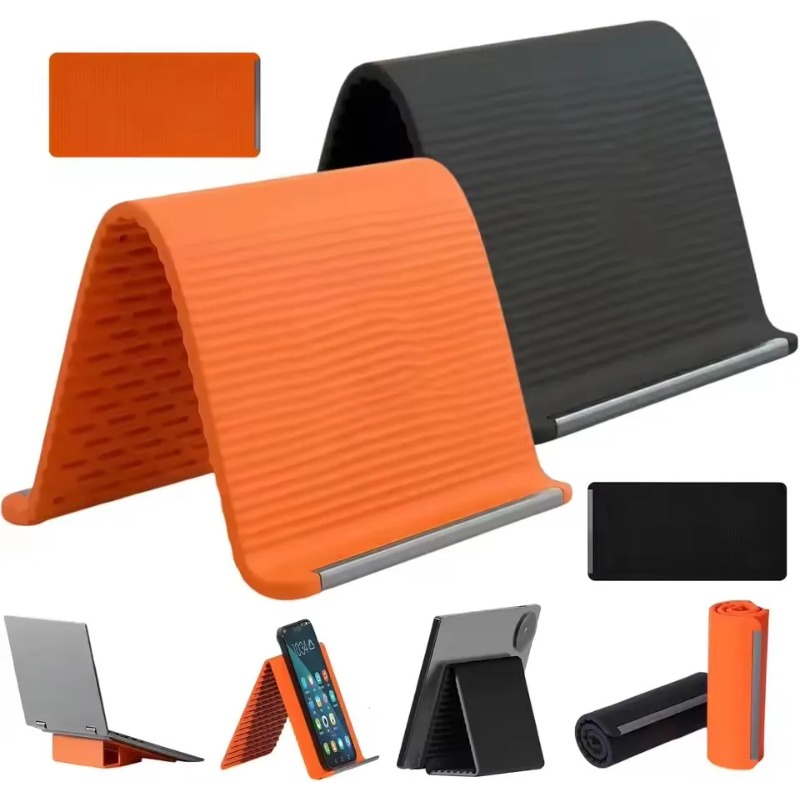 Laptop Stand Portable - Flexible Foldable Silicone Phone Holder Portable