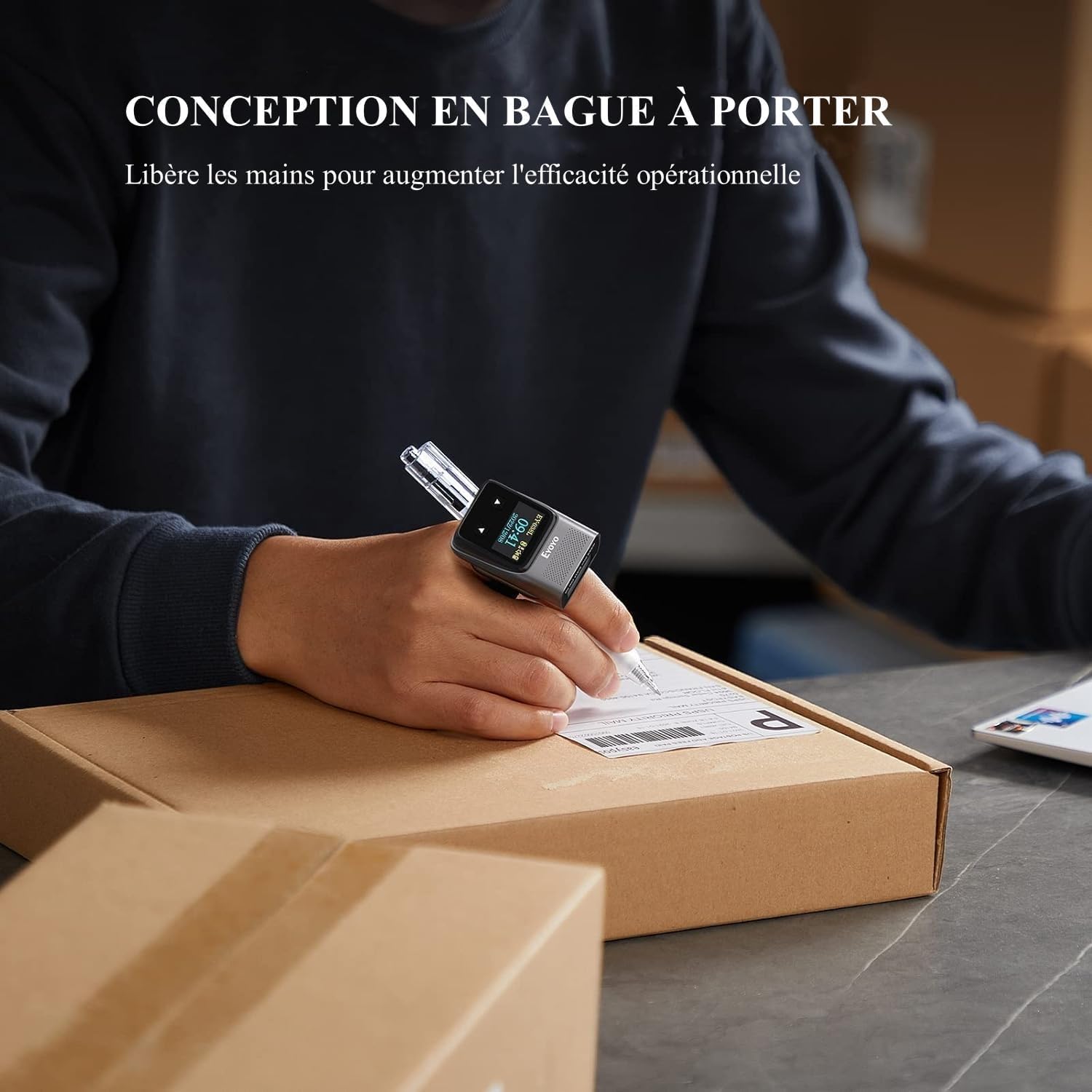 Fingerprint Reader Usb - Eyoyo Wearable 1D Barcode Scanner LED