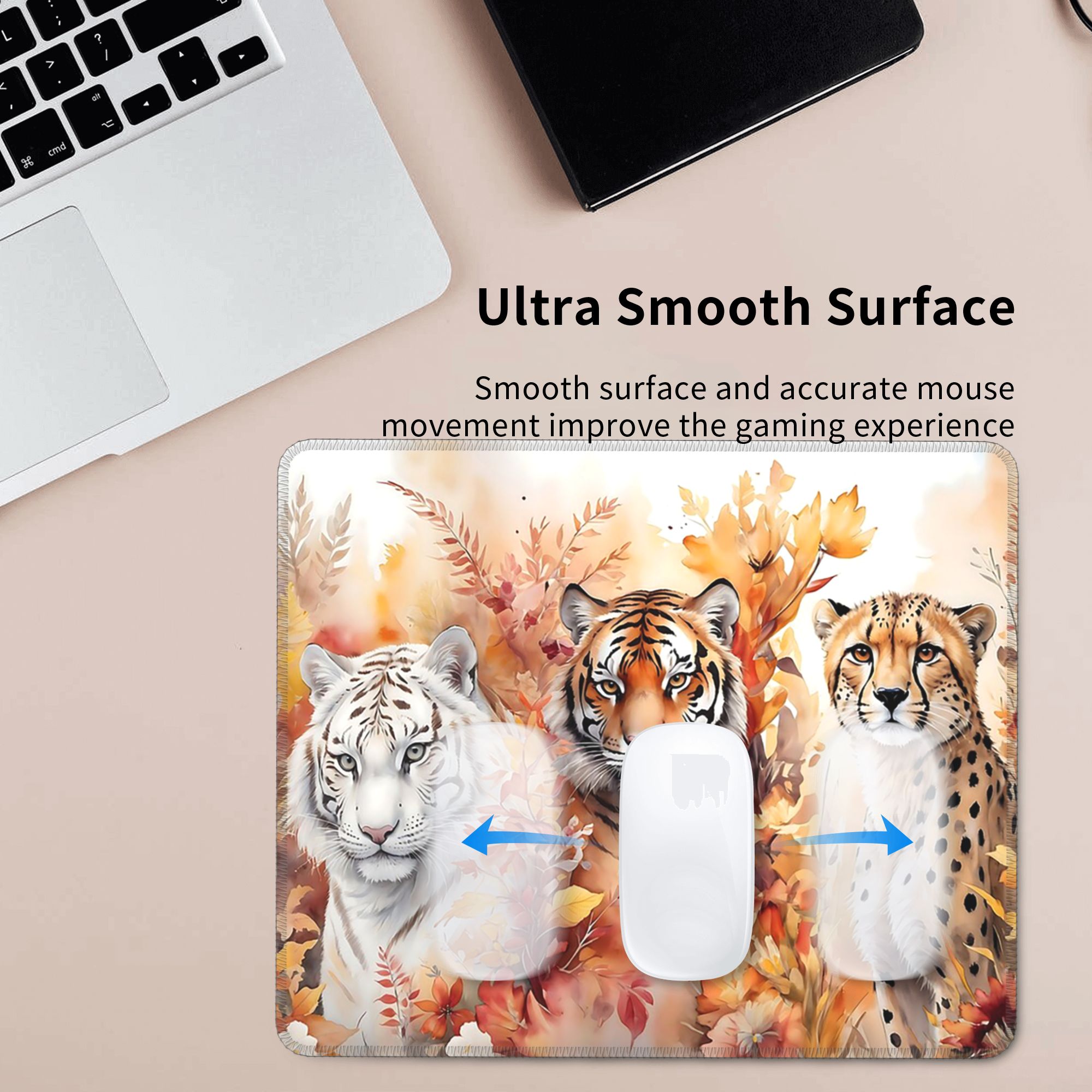 Tiger Face And Autumn Foliage  - Laptop Accessories For Programmers review and price