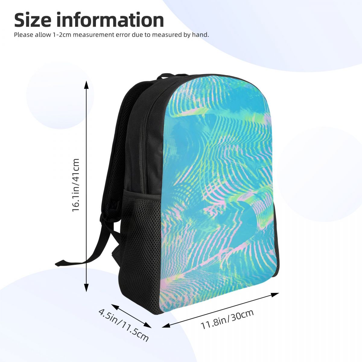 Custom Wave-green Abstract Tex - Laptop Accessories For Students review and price