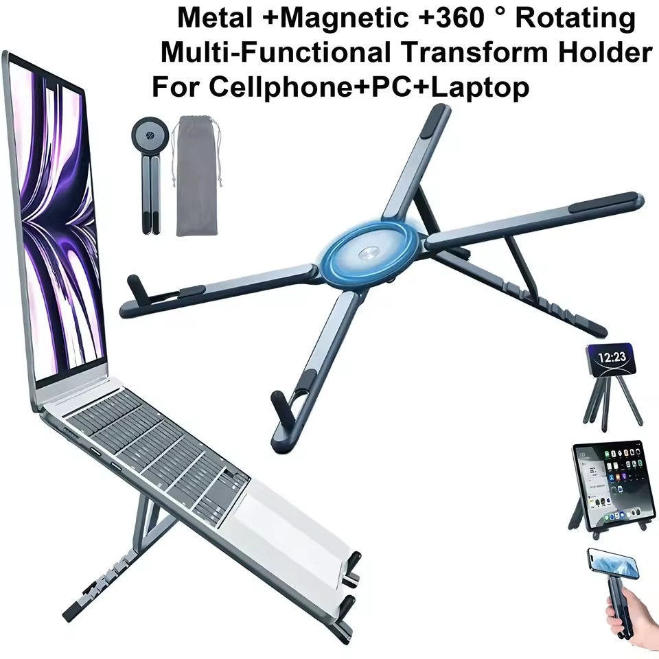 3 in 1 Foldable Magnetic Phone - Laptop Stand Portable review and price