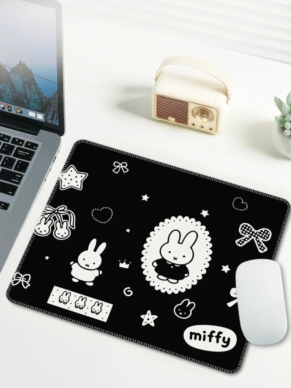 Cartoon Miffy Mouse Pad Small  - Laptop Accessories Gifts review and price