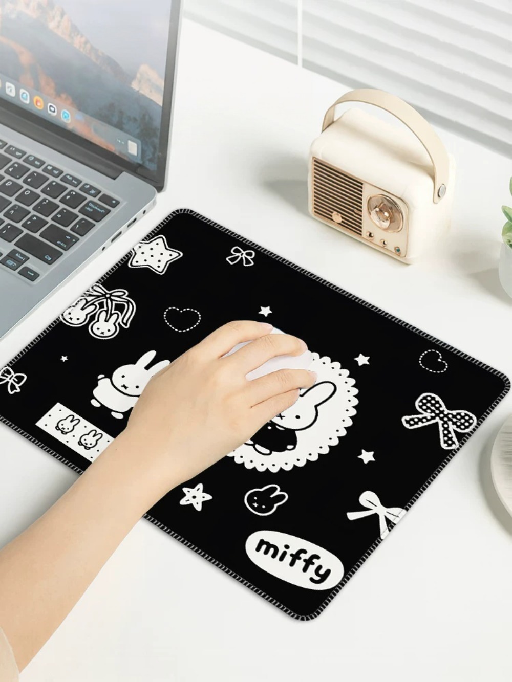 Cartoon Miffy Mouse Pad Small  - Laptop Accessories Gifts review and price