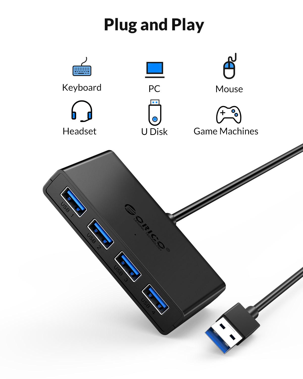 ORICO Hub USB 4 Ports Multi US - Laptop Accessories For Programmers review and price