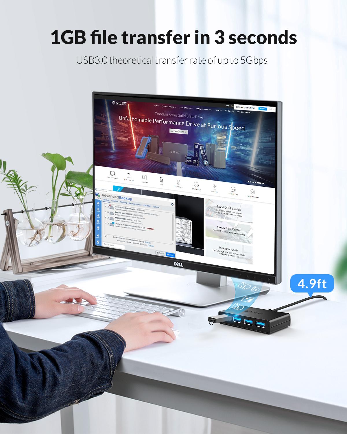 ORICO Hub USB 4 Ports Multi US - Laptop Accessories For Programmers review and price