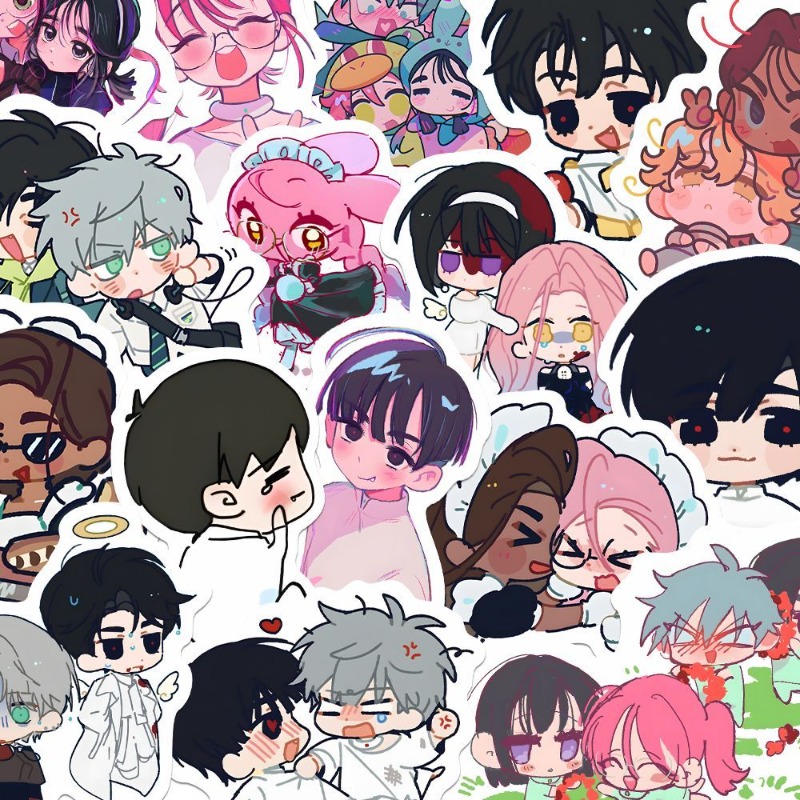 80Pcs/set Cartoon Anime Alien  - Laptop Accessories Gifts review and price