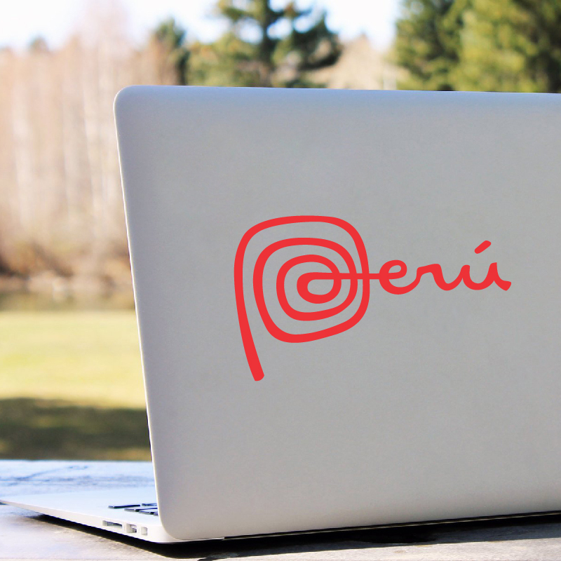 Peru Logo Vinyl Art Stickers P - Apple Accessories Laptop review and price