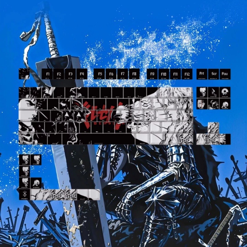 BERSERK Theme Anime Keycap 98  - Laptop Accessories Gifts review and price