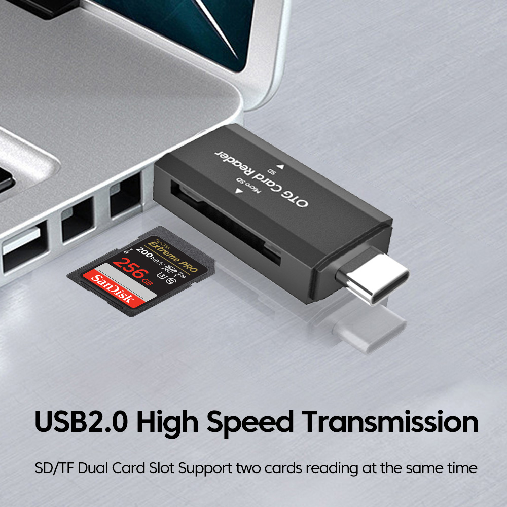 2-in-1 USB2.0 Card Reader SD T - Laptop Accessories For Programmers review and price